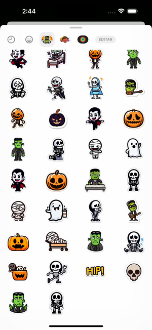 Monster Halloween Fun StickersiPhone版截图4