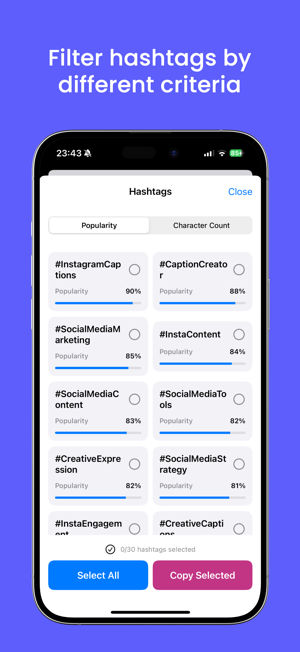 Hashtag Gen: AI tool for IGiPhone版截图3