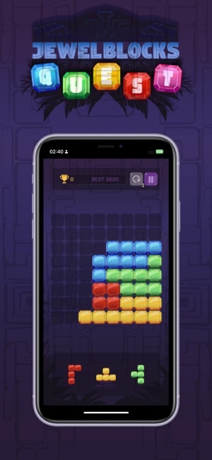 Jewel Blocks: QuestiPhone版截图2