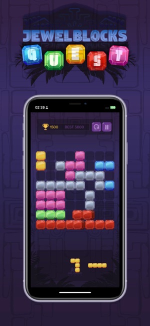 Jewel Blocks: QuestiPhone版截图4