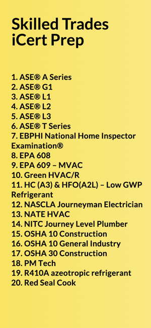 Skilled Trades iCert PrepiPhone版截图1