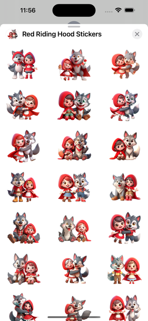 Red Riding Hood StickersiPhone版截图1