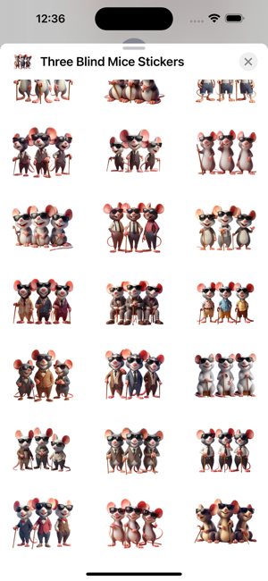 Three Blind Mice StickersiPhone版截图3