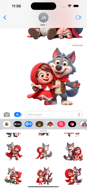 Red Riding Hood StickersiPhone版截图6