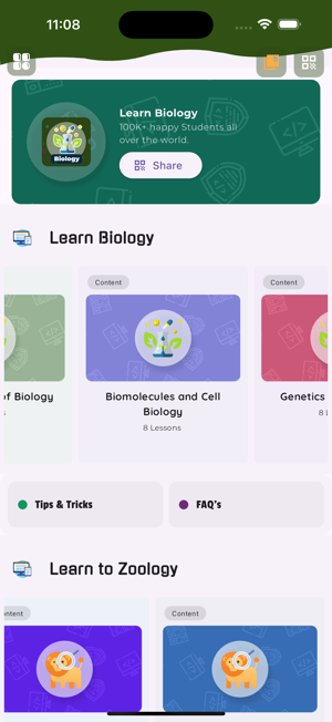 Learn Biology and ZoologyiPhone版截图1