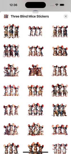 Three Blind Mice StickersiPhone版截图1