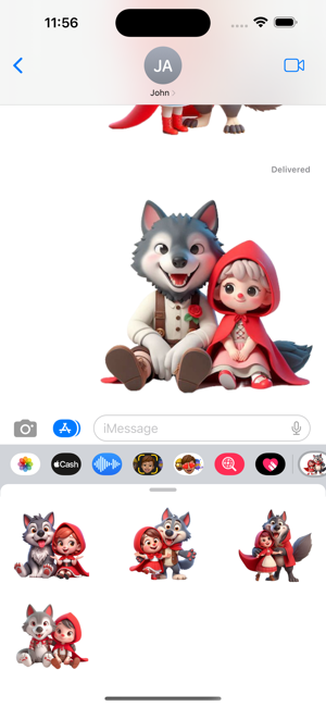 Red Riding Hood StickersiPhone版截图5