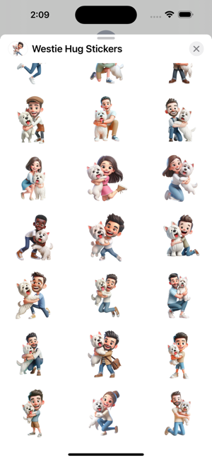 Westie Hug StickersiPhone版截图3