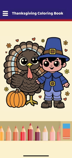 Thanksgiving Coloring BookiPhone版截图5