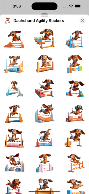 Dachshund Agility StickersiPhone版截图1