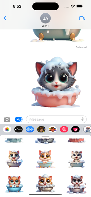 Kitten Bath StickersiPhone版截图5