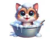 Kitten Bath StickersiPhone版