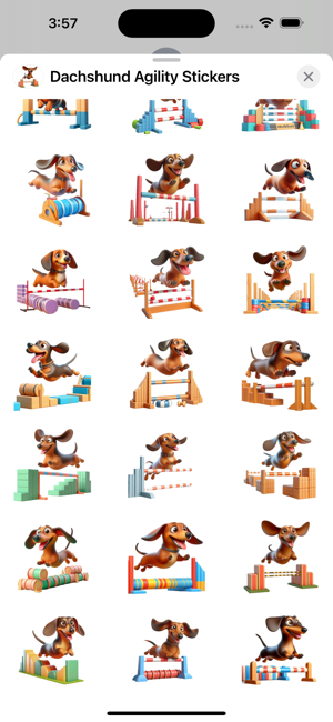 Dachshund Agility StickersiPhone版截图3