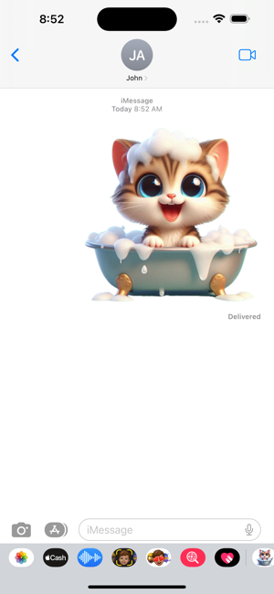 Kitten Bath StickersiPhone版截图4