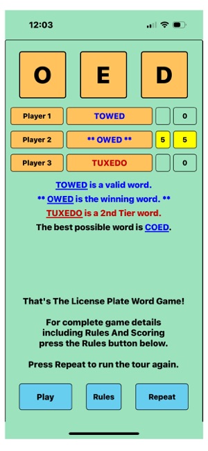 The License Plate Word GameiPhone版截图2