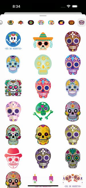 Calaveritas Skulls StickersiPhone版截图3