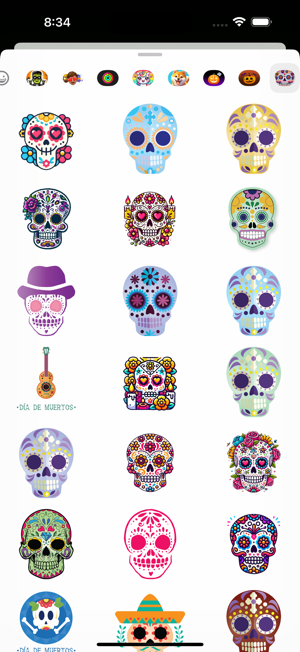 Calaveritas Skulls StickersiPhone版截图2