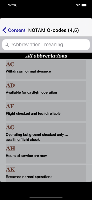 AviationCodeiPhone版截图7