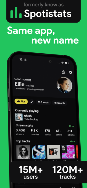 stats.fmforSpotifyMusicAppiPhone版截图1