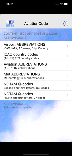 AviationCodeiPhone版截图1