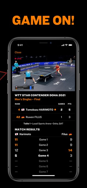 WorldTableTennisAppiPhone版截图5