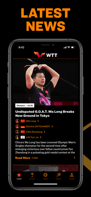 WorldTableTennisAppiPhone版截图1