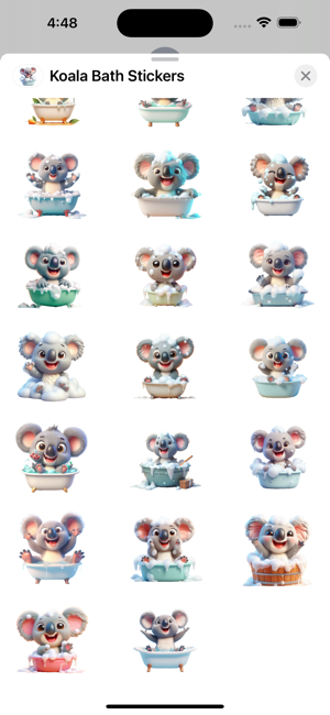 Koala Bath StickersiPhone版截图3