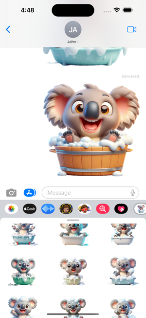 Koala Bath StickersiPhone版截图6