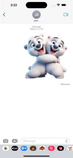 Polar Bear Hug StickersiPhone版截图4