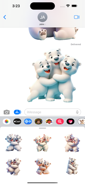 Polar Bear Hug StickersiPhone版截图6