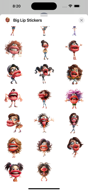 Big Lip StickersiPhone版截图3