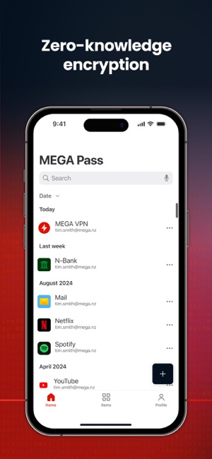 MEGA Pass－密码管理器iPhone版截图5