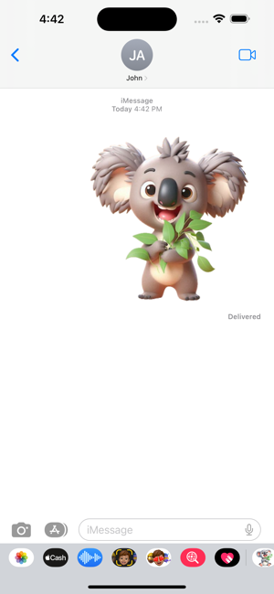 Koala Leaves StickersiPhone版截图4