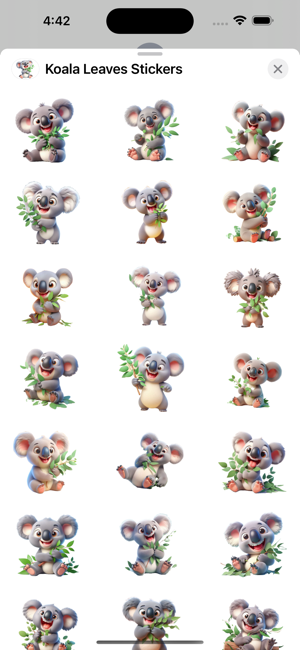 Koala Leaves StickersiPhone版截图1