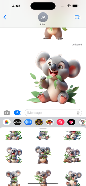 Koala Leaves StickersiPhone版截图5