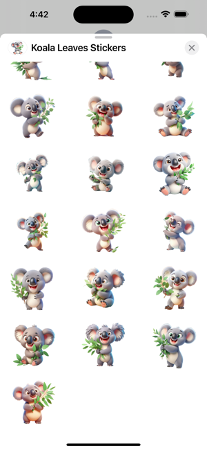 Koala Leaves StickersiPhone版截图3