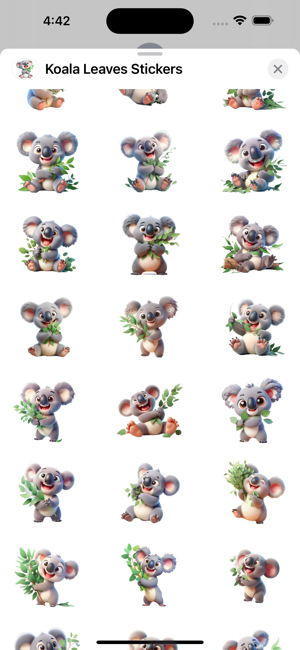 Koala Leaves StickersiPhone版截图2