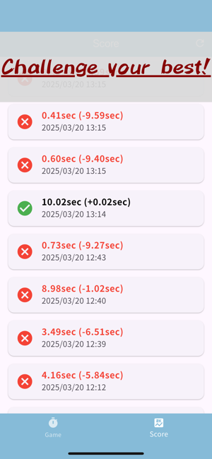 10 Sec ChallengeiPhone版截图4