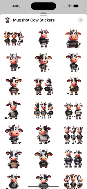 Mugshot Cow StickersiPhone版截图1