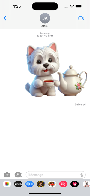 Tea Westie StickersiPhone版截图4