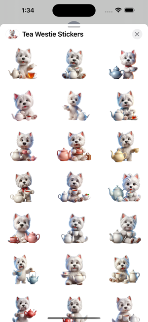 Tea Westie StickersiPhone版截图1