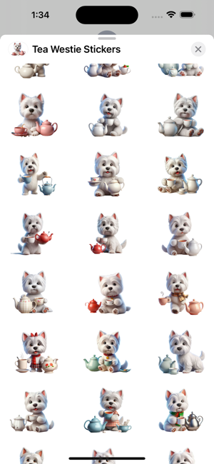 Tea Westie StickersiPhone版截图2