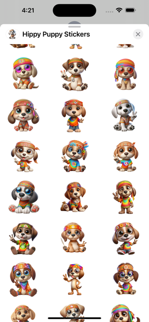 Hippy Puppy StickersiPhone版截图2