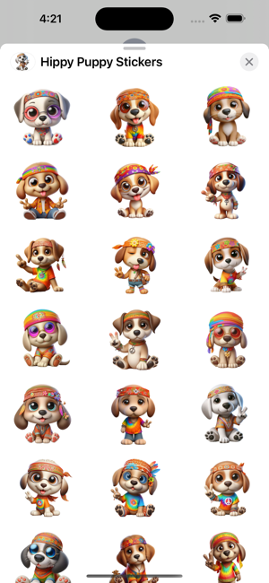 Hippy Puppy StickersiPhone版截图1