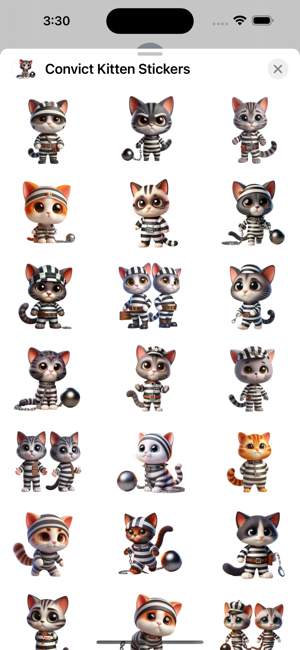 Convict Kitten StickersiPhone版截图1
