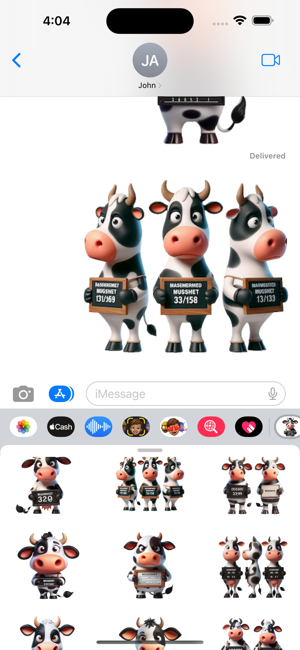 Mugshot Cow StickersiPhone版截图5