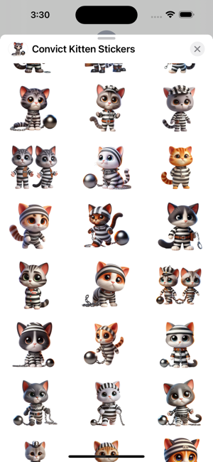 Convict Kitten StickersiPhone版截图2