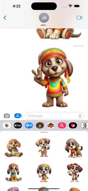 Hippy Puppy StickersiPhone版截图6